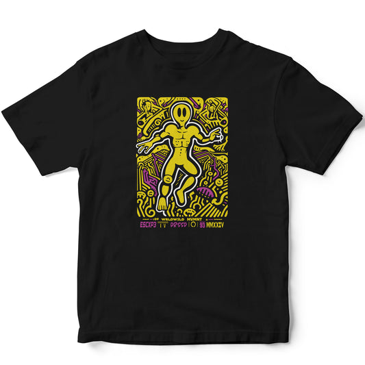 ALIEN BLACK/YELLOW T-SHIRT