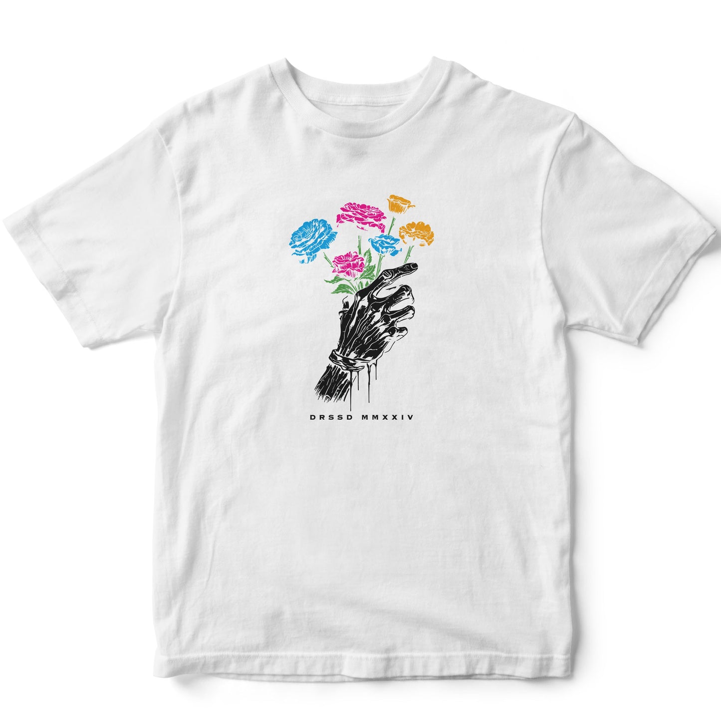 LATE FLOWERS WHITE T-SHIRT