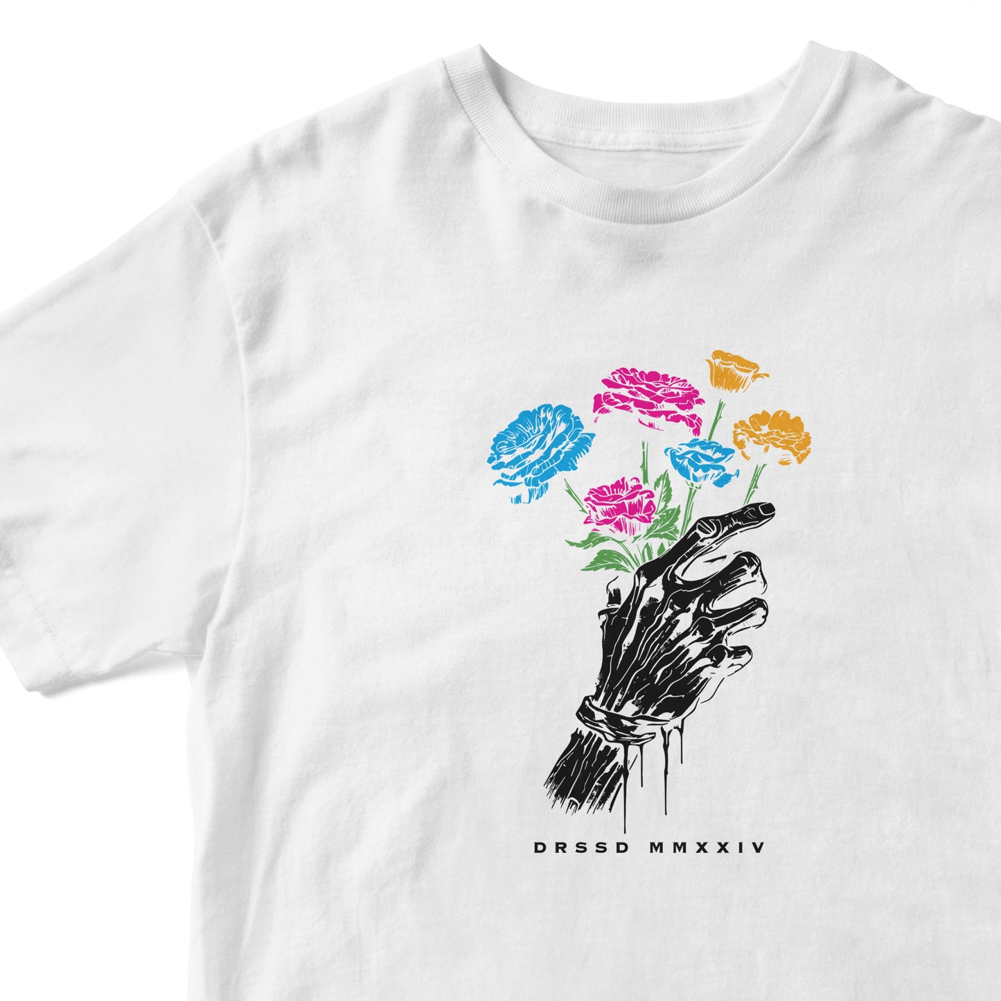 LATE FLOWERS WHITE T-SHIRT