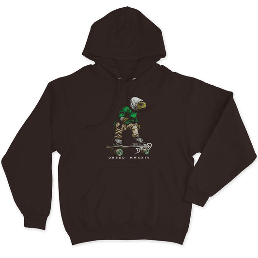 ROLLING TURTLE BROWN HOODIE