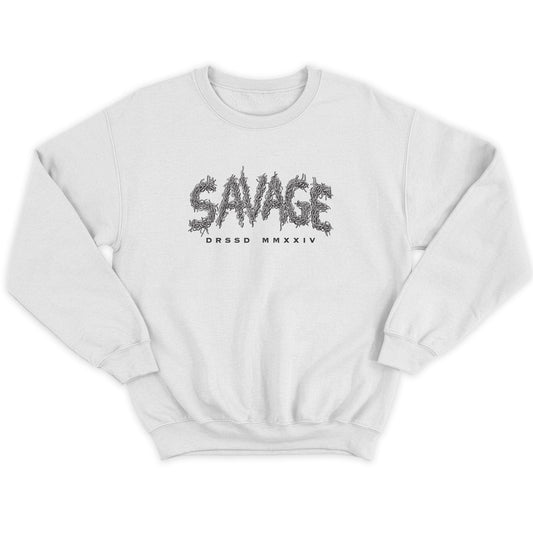 SAVAGE WHITE SWEATSHIRT