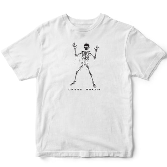 SCARELETON WHITE T-SHIRT