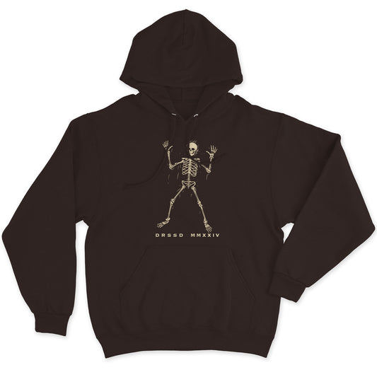 SCARELETON BROWN HOODIE