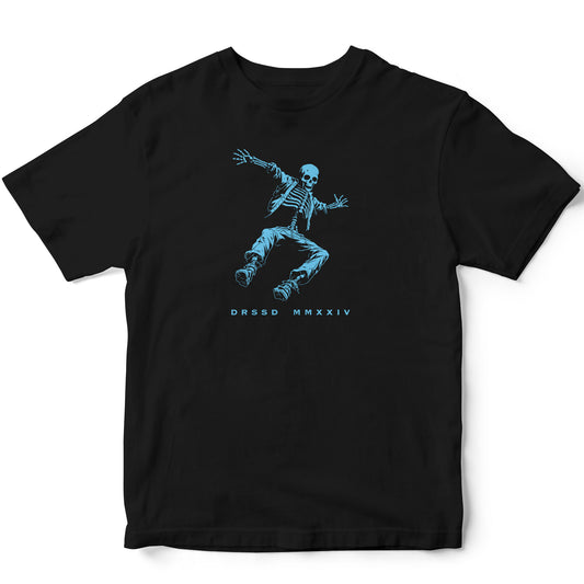 SKELEFALL BLACK T-SHIRT