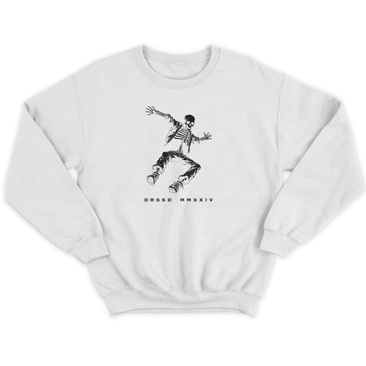 SKELEFALL WHITE SWEATSHIRT